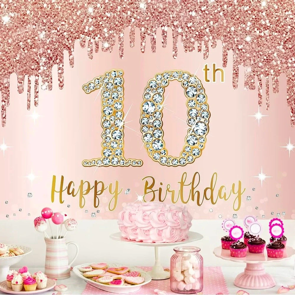 Sweet 10th Birthday Banner